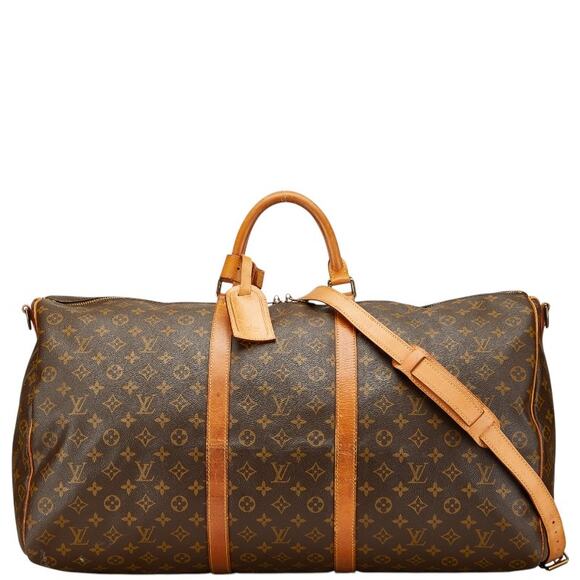 Louis Vuitton Monogram Keepall Bandouliere 60 Boston Bag M41412 - Picture 1 of 14